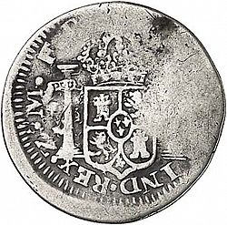 Large Reverse for 1/2 Real 1813 coin