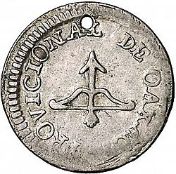 Large Reverse for 1/2 Real 1813 coin