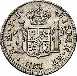 Large Reverse for 1/2 Real 1815 coin