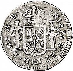 Large Reverse for 1/2 Real 1815 coin