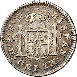 Large Reverse for 1/2 Real 1817 coin