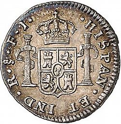 Large Reverse for 1/2 Real 1817 coin