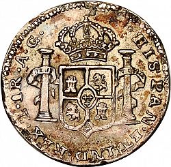 Large Reverse for 1/2 Real 1819 coin