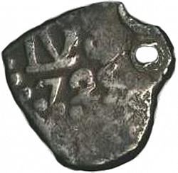 Large Obverse for 1/2 Real 1725 coin