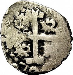 Large Reverse for 1/2 Real 1725 coin