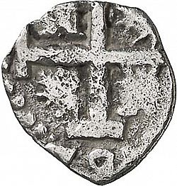 Large Reverse for 1/2 Real 1726 coin