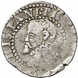 Large Obverse for 1/2 Croat 1595 coin