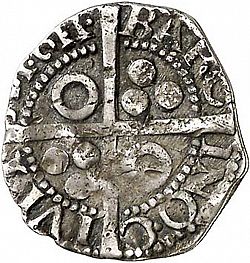 Large Reverse for 1/2 Croat 1611 coin