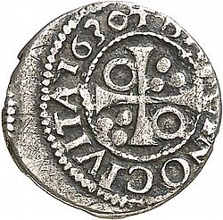 Large Reverse for 1/2 Croat 1630 coin