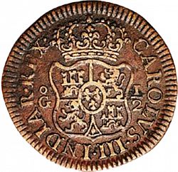 Large Obverse for ½ Grano 1769 coin