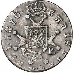 Large Reverse for 1/2 Maravedí 1818 coin