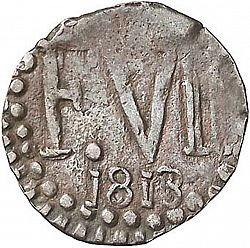 Large Obverse for 1 Quarto 1813 coin