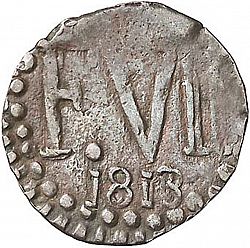 Large Obverse for 1 Quarto 1813 coin