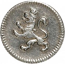 Large Reverse for 1/4 Real 1809 coin