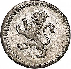 Large Reverse for 1/4 Real 1810 coin