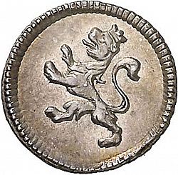 Large Reverse for 1/4 Real 1814 coin