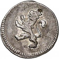 Large Reverse for 1/4 Real 1818 coin