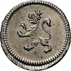 Large Reverse for 1/4 Real 1821 coin
