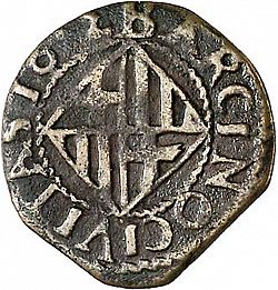 Large Reverse for 1 Ardite 1612 coin