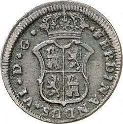 Large Obverse for 1 ardite 1755 coin