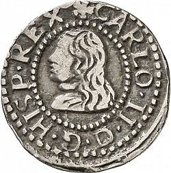 Large Obverse for 1 Croat 1675 coin