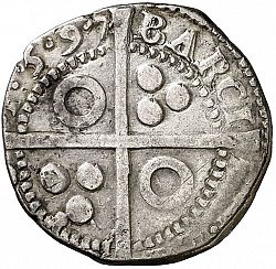 Large Reverse for 1 Croat 1597 coin