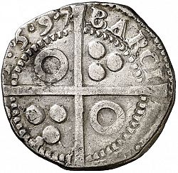Large Reverse for 1 Croat 1597 coin
