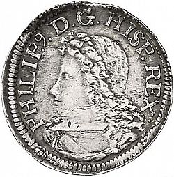 Large Obverse for 1 Croat 1705 coin