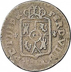 Large Obverse for 1 Quarto 1827 coin