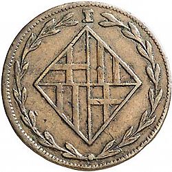 Large Obverse for 1 Cuarto 1809 coin