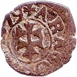 Large Reverse for 1 Dinero de Aragón 1679 coin