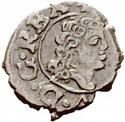 Large Obverse for 1 Dinero de Aragón 1710 coin
