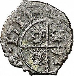 Large Reverse for 1 Dinero de Aragón 1711 coin