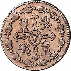 Large Reverse for 1 Maravedí 1773 coin