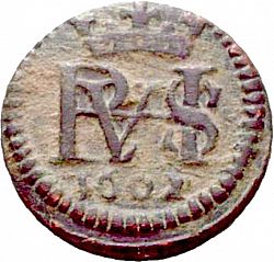 Large Obverse for 1 Maravedí 1602 coin