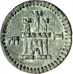 Large Reverse for 1 Maravedí 1603 coin