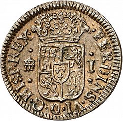 Large Obverse for 1 Maravedí 1746 coin