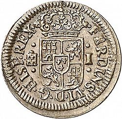 Large Obverse for 1 Maravedí 1747 coin