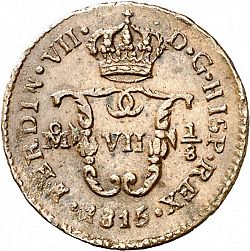 Large Obverse for 1 Octavo (Pilon) 1814 coin