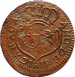 Large Obverse for 1 Octavo 1818 coin