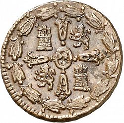 Large Reverse for 1 Octavo (Pilon) 1814 coin