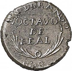 Large Reverse for 1 Octavo 1818 coin
