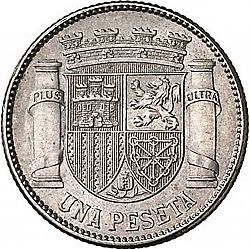 Large Reverse for 1 Peseta 1933 coin