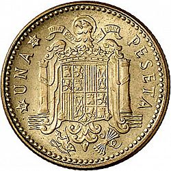 Large Reverse for 1 Peseta 1947 coin