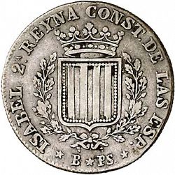 Large Obverse for 1 Peseta 1836 coin