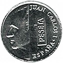 Large Obverse for 1 Peseta 2000 coin