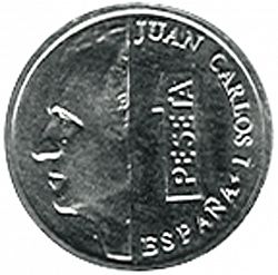 Large Obverse for 1 Peseta 2001 coin