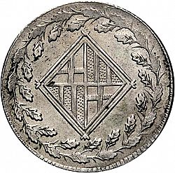 Large Obverse for 1 Peseta 1810 coin