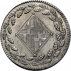Large Obverse for 1 Peseta 1812 coin