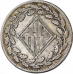 Large Obverse for 1 Peseta 1813 coin